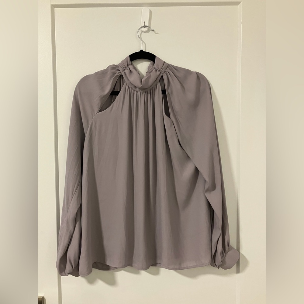 Lush Women's Blouse - Soft Gray